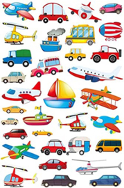 Stickervellen Transport - 4 Grote Stickervellen Voertuigen