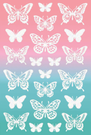 Autocollants Papillon avec Paillettes