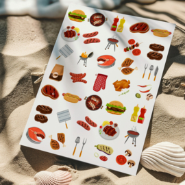 2 Grote Stickervellen BBQ en Kamperen