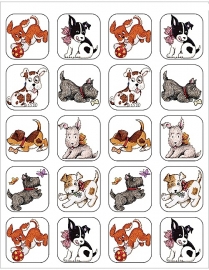 Puppies - 20 Stickers