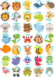 Beloningssysteem Jungle - 3 Beloningskaarten & 70 Stickers