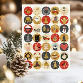 Kerst Stickers - Fancy Christmas