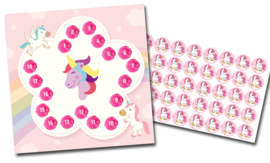 Superset 8 Beloningskaarten met 216 Stickers - voor meisjes