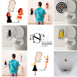 Verkleurende Plasstickers Bierdame - 3 Stickers