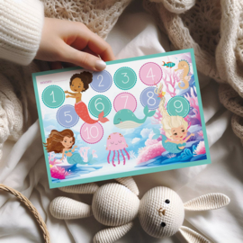 Beloningssysteem Zeemeermin - 5 Beloningskaarten, 105 Stickers & Plasdiploma