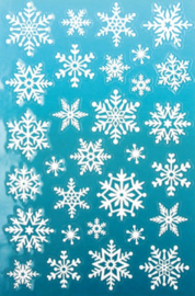 Window Stickers Snowflakes with Glitter