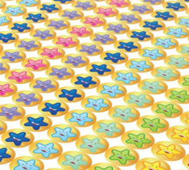 Smiley Stickers Sterren 10mm- 1104 Stickers