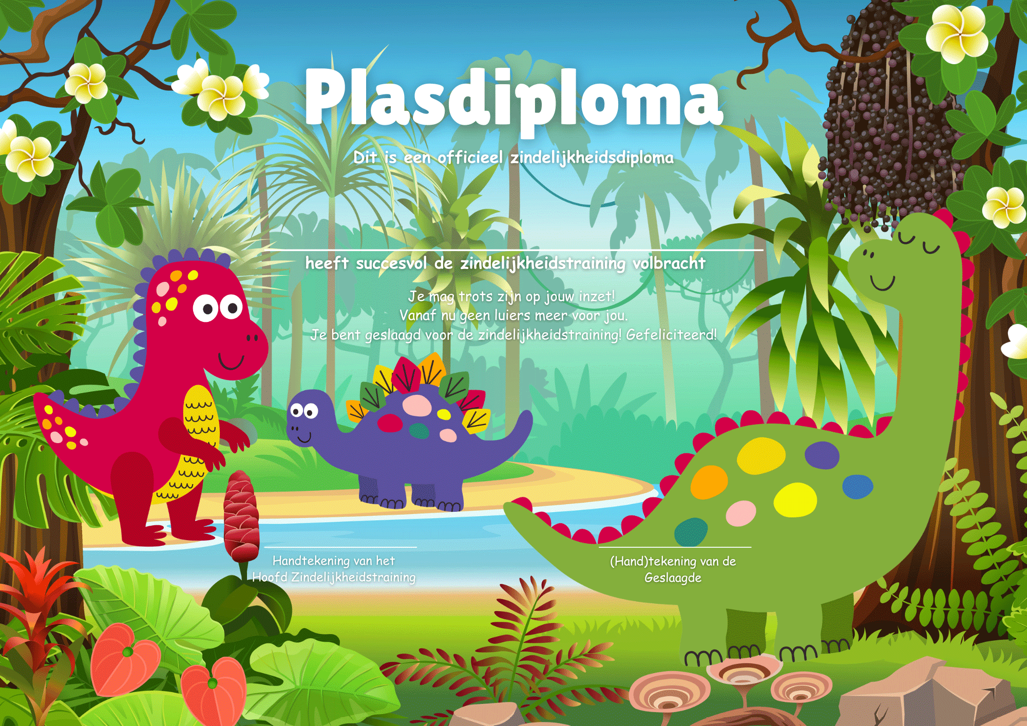 Beloningssysteem Dino's + Stickers + Plasdiploma
