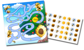 2 Beloningskaarten Bijtjes met 80 stickers - Complete Set