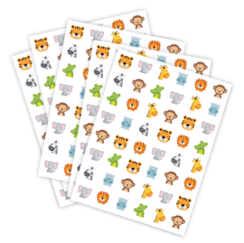 Beloningssysteem + Stickers + Plasdiploma - 16 Beloningskaarten met 240 Beloningsstickers Jungle