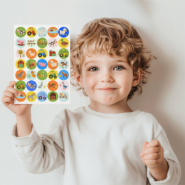 Beloningssysteem Boerderij - 5 Beloningskaarten - 105 Stickers & Plasdiploma