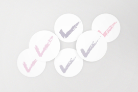 Pastel Vinkjes - 48 Stickers