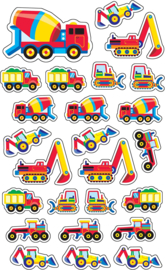 Bouwvoertuigen - 25 stickers