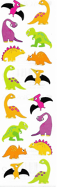 Vrolijke Dino's - 16 Stickers