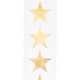 Glitter Star Aufkleber Gold - 5 Aufkleber