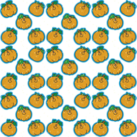 Pompoen Glitterstickers - 45 Halloween Stickers