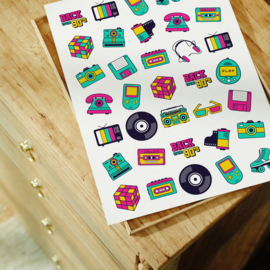 Stickervel Back to the 90's - 35 stickers