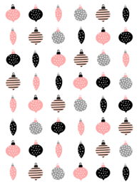 Merry Pink Christmas - 48 Kerst Stickers