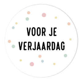 Voor je Verjaardag Sluitzegels (5 stickers)