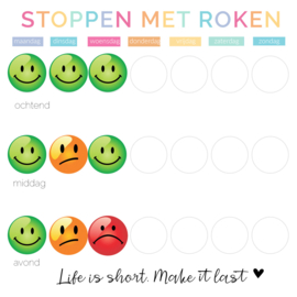 Stoppen met Roken Motivatiekaarten + Stickers