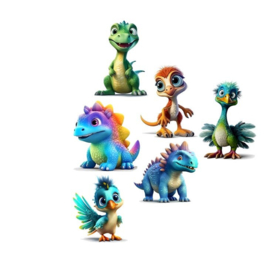 Dinosaurier-Aufkleber - 30 große Aufkleber