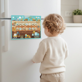 Beloningssysteem Bouwvoertuigen - 4 Grote Beloningskaarten & 105 Stickers