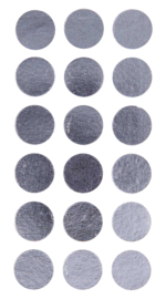 Silberne Dots Aufkleber - 152 Aufkleber