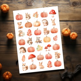 Herfst & Pompoenen Stickers
