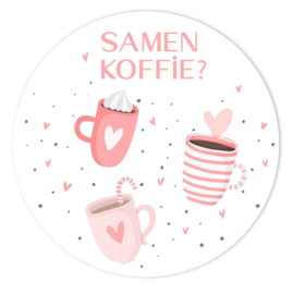 Samen Koffie? Sluitzegels (5 stickers)