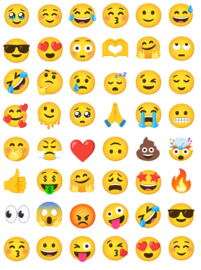 Emoji Sticker 2024 - Die beliebtesten Emoji's