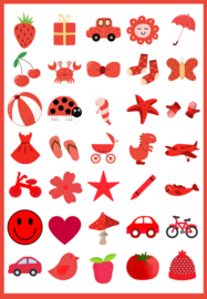 Kleuren Leren met Stickers - 4 Stickervellen