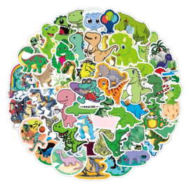 50 Waterproof Dino Stickers