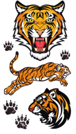 Tiger Temporary Tattoos