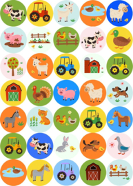 Beloningssysteem Boerderij - 5 Beloningskaarten - 105 Stickers & Plasdiploma
