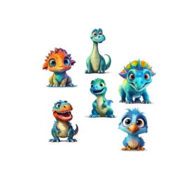 Dinosaurier-Aufkleber - 30 große Aufkleber