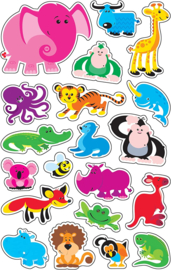 Safaridieren - 20 stickers