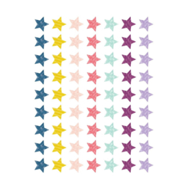 Pastel Sterren - 63 stickers