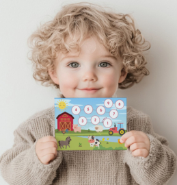 Beloningssysteem Boerderij - 5 Beloningskaarten - 105 Stickers & Plasdiploma