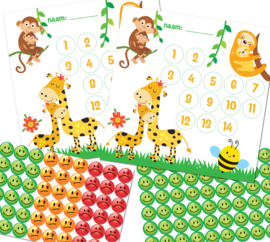 Beloningssysteem Jungle + Grote Beloningsstickers