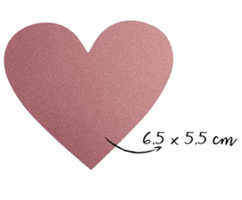 Scratch stickers Heart Pink and Silver