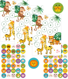 Système de récompense Jungle avec autocollants