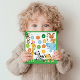 Beloningssysteem Jungle - 3 Beloningskaarten & 70 Stickers