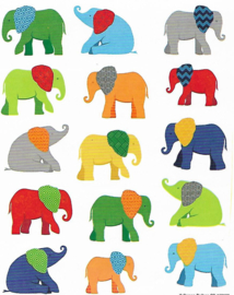 Lustige Elefanten - 15 Aufkleber