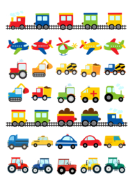Vrolijke Voertuigen Stickers