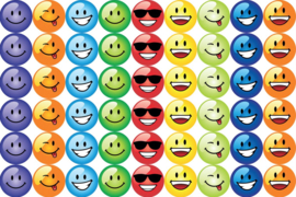 Reward Stickers Smileys Large 19mm - 54 Stickers