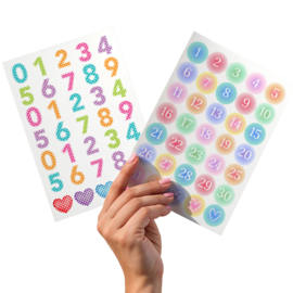 2 Grote Stickervellen Cijfers