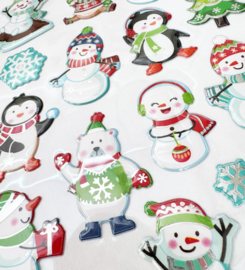 Autocollants en Gel 3D Hiver