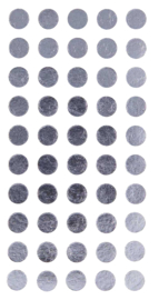 Zilveren Stippen Stickers  - 152 Stickers