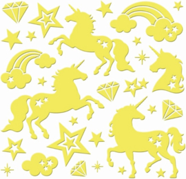 Glow in the Dark Stickers Unicorns