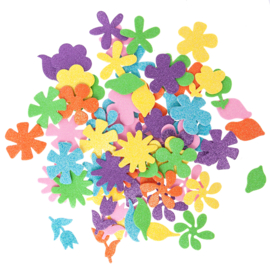 72 Foam Stickers Flowers
